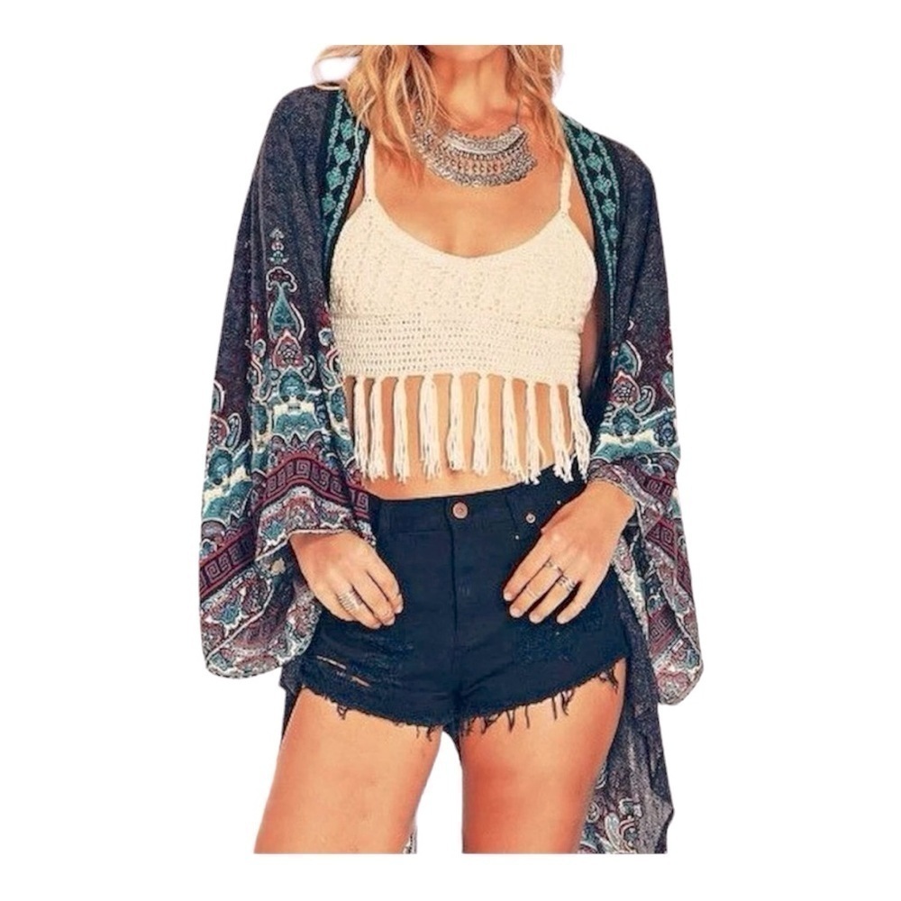 Forever 21 Tribal-inspired Cover Up Kimono - size S